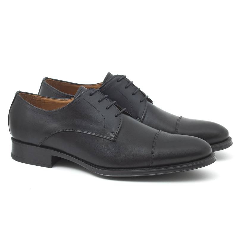 Derby en cuir noir CR-23162-NEGRO