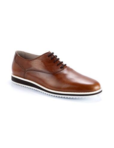 light brown leather sport shoes CR-23193-CUERO