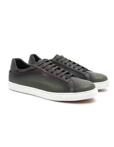 green leather sneakers CATAMOR-VERDE