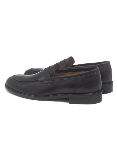 Mocassin de peau le noir NALMOR-NEGRO