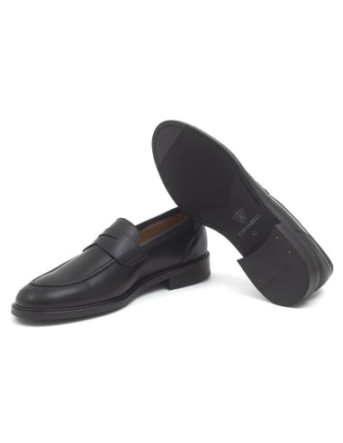 Mocassin de peau le noir NALMOR-NEGRO