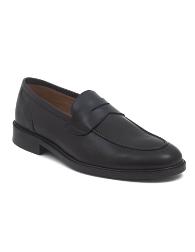 Mocassin de peau le noir NALMOR-NEGRO