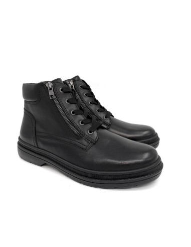 Bottine en cuir noir PARZIPOR-NEGRO