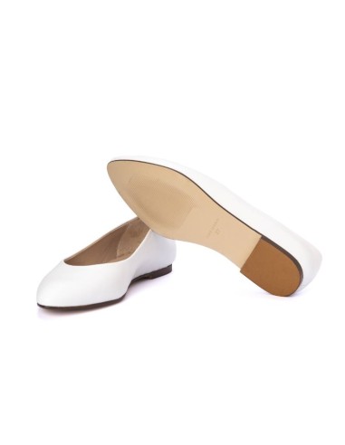 chaussures habillées femme de peau blanc W-ANNA-WHITE