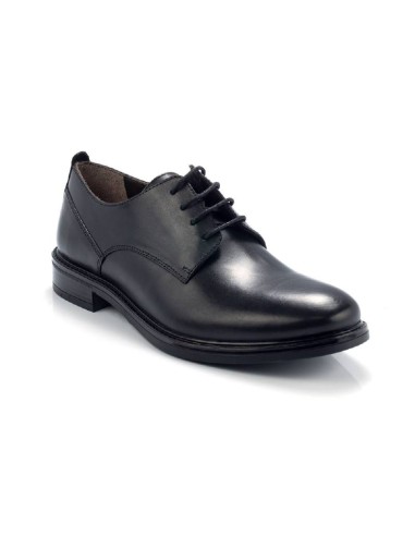 black leather derby shoes BRAYMEN-NEGRO