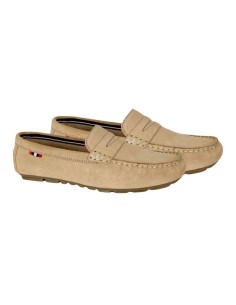 femmes mocassins suède beige W-SELLY-BEIGE