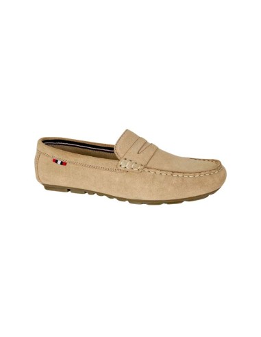 femmes mocassins suède beige W-SELLY-BEIGE