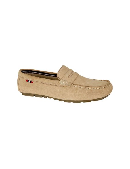 femmes mocassins suède beige W-SELLY-BEIGE