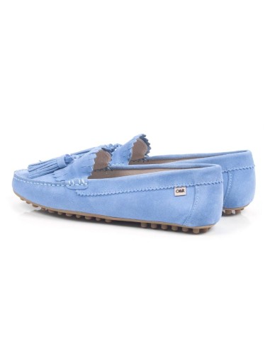 femmes mocassins suède bleu W-SERAP-AZULMEN