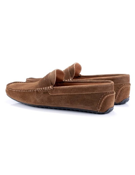 Mocassin suède marron SEATIEL-CASTAGNA