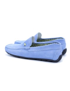 Mocasín de ante afelpado color azul 2