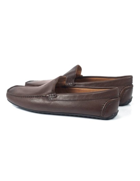 Mocassin de peau marron ELLEM-BROWN