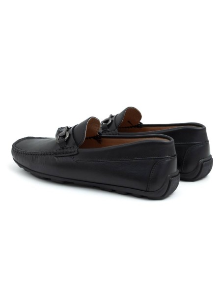 Mocassin de peau le noir BULAN-NEGRO