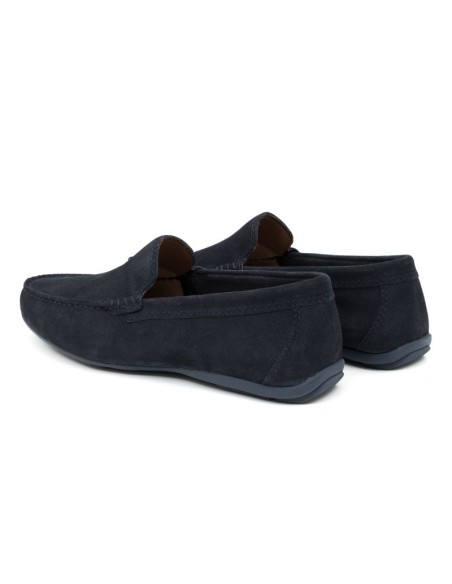 Mocassin suède bleu SINFORT-BLUE