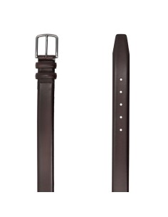 Cinturón de piel acabado a mano color marrón 2