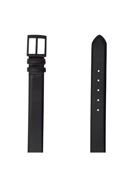Black leather belt