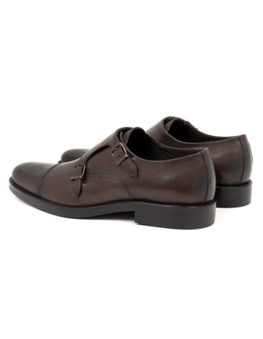 Brown leather monkstrap