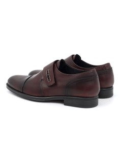 Burgundy leather monkstrap 2