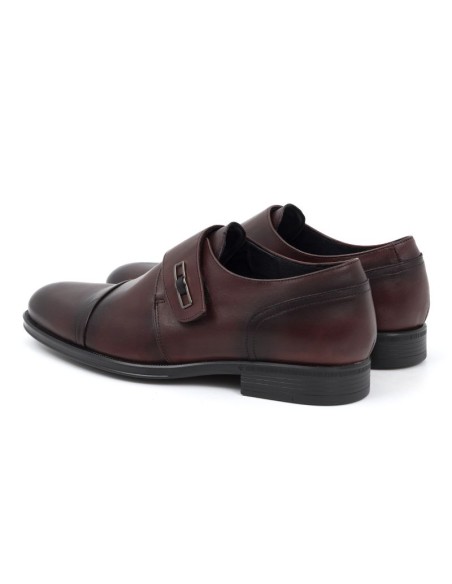 chaussure avec boucle de peau Bordeaux DASKO-BURDEOS