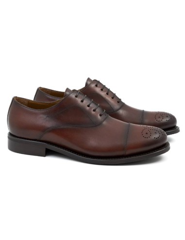 light brown leather oxford shoes CR-24317-CUERO