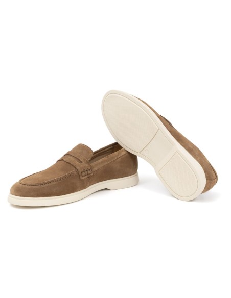 Light Brown suede moccasin