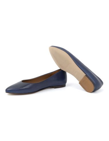 chaussures habillées femme de peau bleu W-ANETA-NAVY