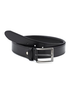 Black leather belt