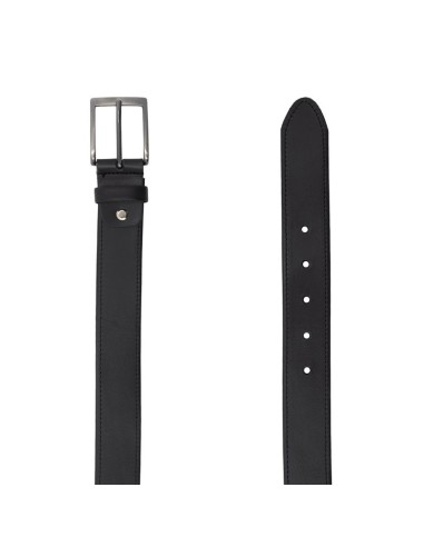Black leather belt