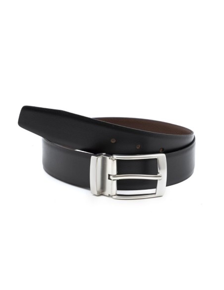 Black leather belt