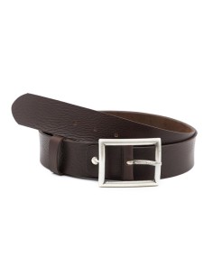 Brown leather belt