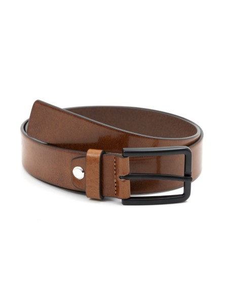 Ceinture de peau cuir B-LEBIL-COGNAC
