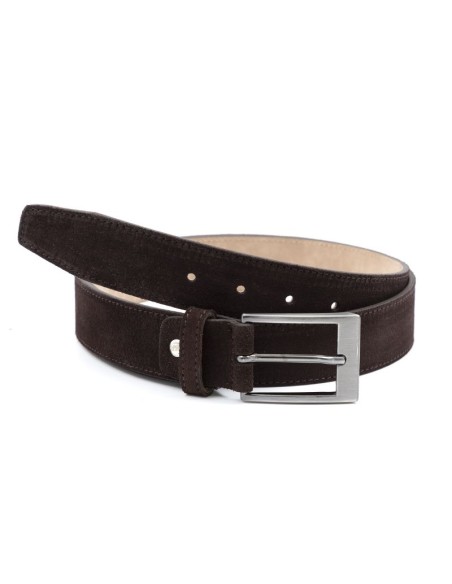 Brown suede belt