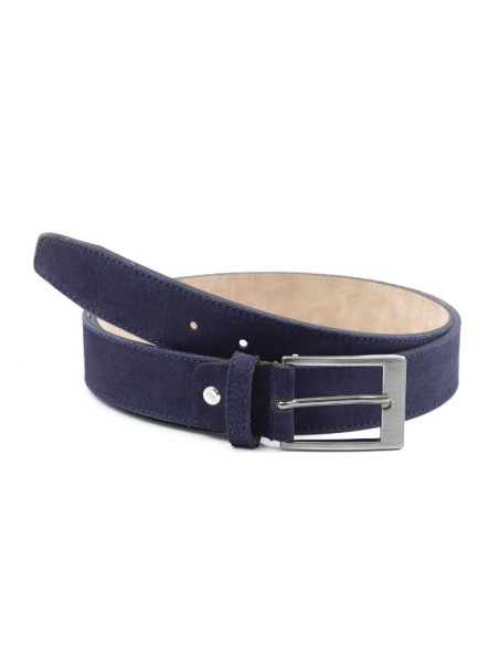 Ceinture suède bleu B-SAMIRCO-NAVY