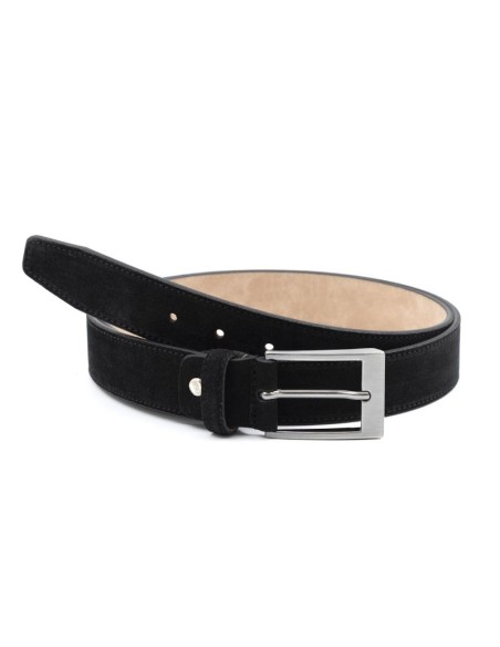 Black suede belt