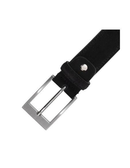 Black suede belt