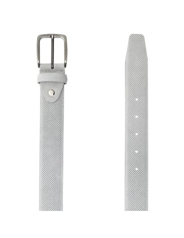 Grey suede belt