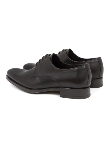 Brown leather derby