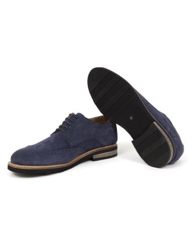 Derby suède bleu DUMEL-NAVY