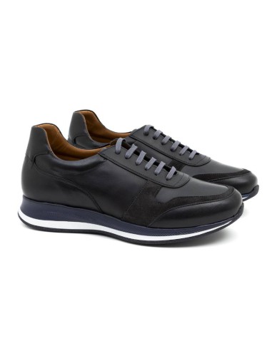 black leather sport shoes CRIKELMAN-NEGRO