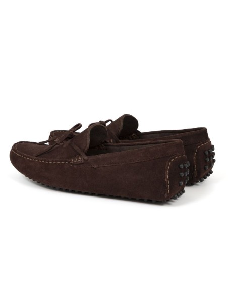 Mocassin suède marron ITADOT-BROWN