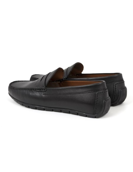Mocassin de peau le noir ITAFAZ-BLACK