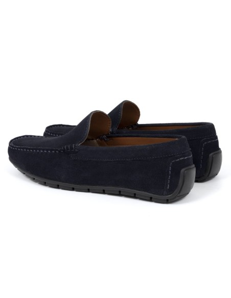 Mocassin suède bleu ITALIS-NAVY