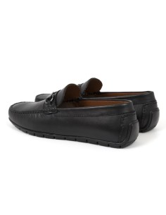 Black leather moccasin 2