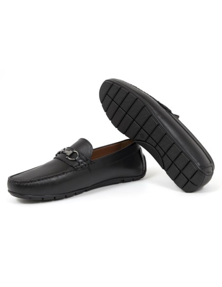 Mocassin de peau le noir ITAMEL-BLACK