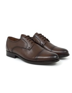 Brown leather derby