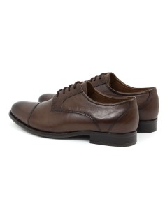 Brown leather derby 2