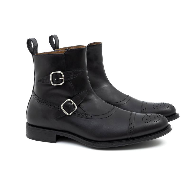 Bottine en cuir noir CROFELMAN-NEGRO