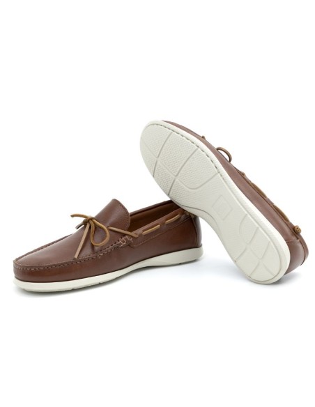 Light Brown leather boat shoe