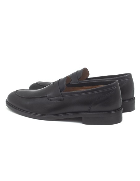 Mocassin de peau le noir NALMAZ-NEGRO
