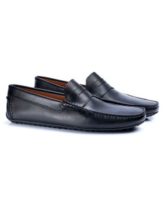 Mocassin de peau le noir PARRIN-NEGRO